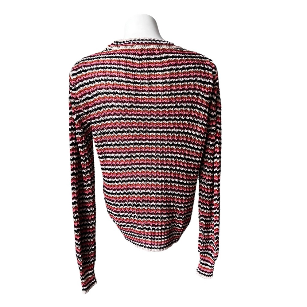 John + Jenn Striped Knit Crewneck Sweater, Sz XS - Picture 3 of 11